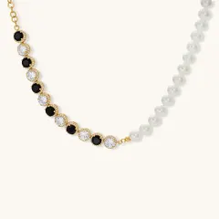 Noir Luxe Set: 14K Gold Plated Gift for Her thumbnail 5
