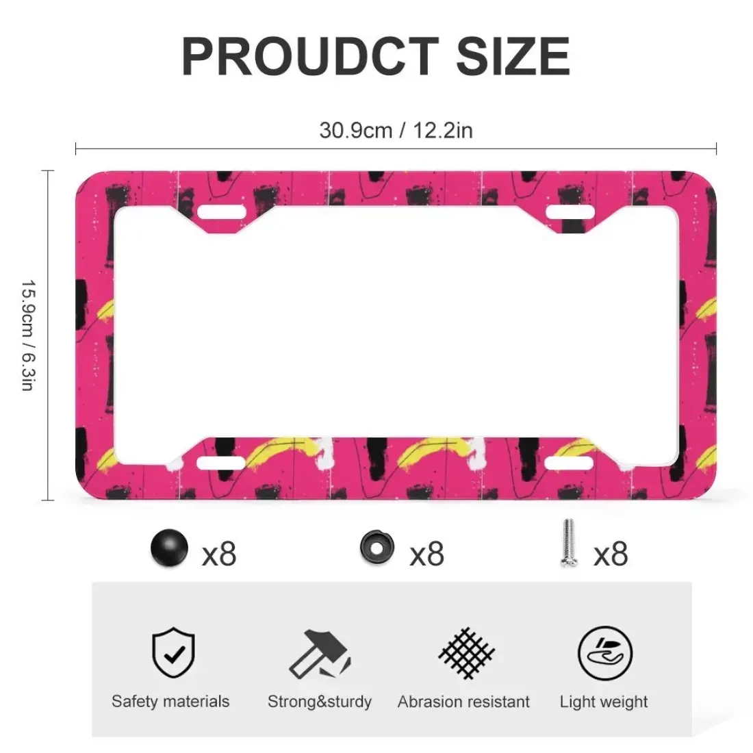 License Plate Frame - 4 Slotted Holes (Set of 2) — photo 3