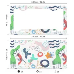 License Plate & Frame Set - 4 Slotted Holes thumbnail 2