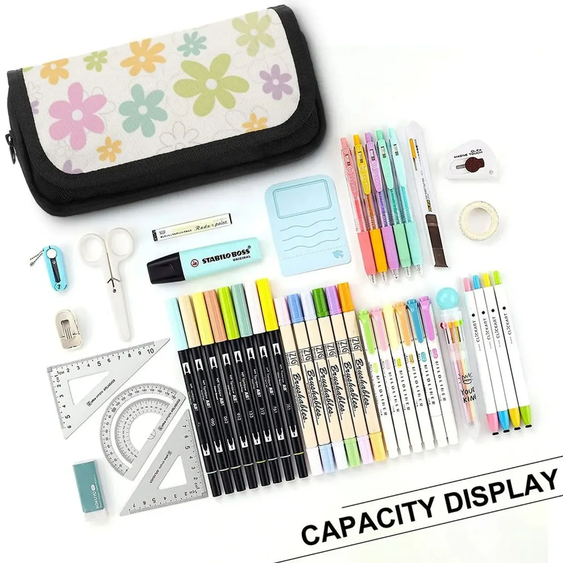 Personalized Photo Pencil Case, Double Layer Zipper Pouch for School and Office — photo 3