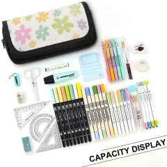 Personalized Photo Pencil Case, Double Layer Zipper Pouch for School and Office thumbnail 3