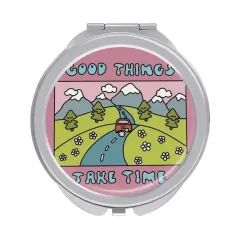 Personalized Compact Mirror with Your Photo, Folding Travel Makeup Mirror Gift thumbnail 3