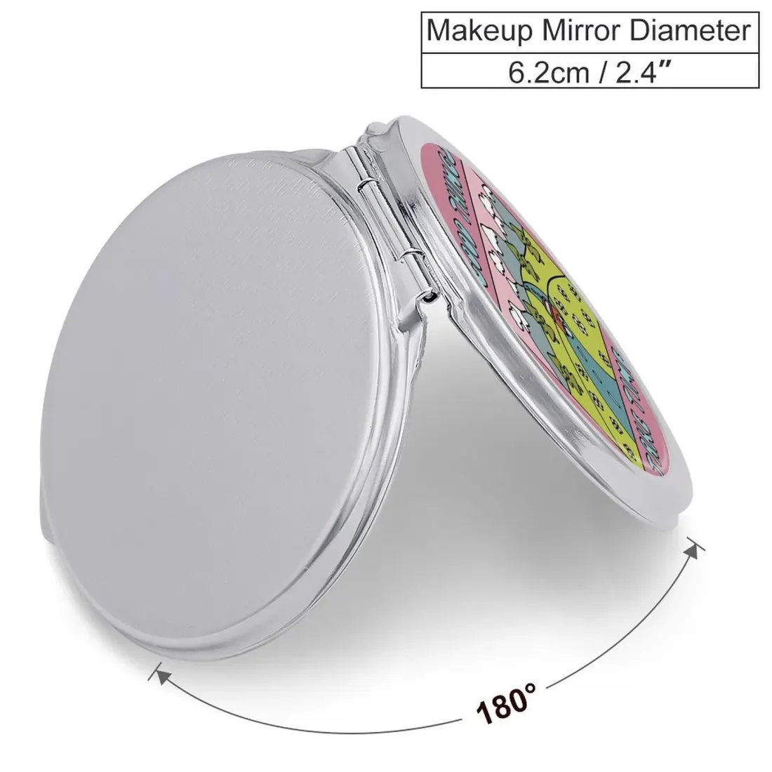 Personalized Compact Mirror with Your Photo, Folding Travel Makeup Mirror Gift — photo 4