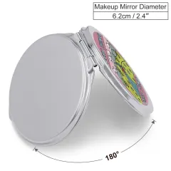 Personalized Compact Mirror with Your Photo, Folding Travel Makeup Mirror Gift thumbnail 4