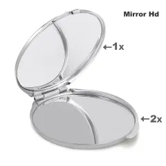 Personalized Compact Mirror with Your Photo, Folding Travel Makeup Mirror Gift thumbnail 5