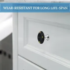 Personalized Drawer Knobs, Set of 2 Custom Printed Cabinet Pulls with Screws thumbnail 2