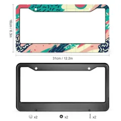 All Over Print License Plate Frame thumbnail 2