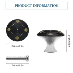 Personalized Drawer Knobs, Set of 2 Custom Printed Cabinet Pulls with Screws thumbnail 3