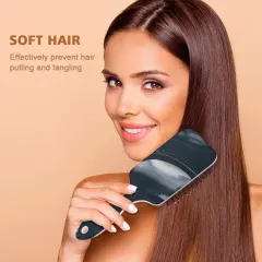 Personalized Paddle Hair Brush with Air Cushion, Add Your Photo or Text thumbnail 1