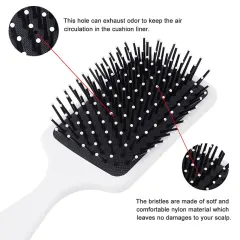 Personalized Paddle Hair Brush with Air Cushion, Add Your Photo or Text thumbnail 4
