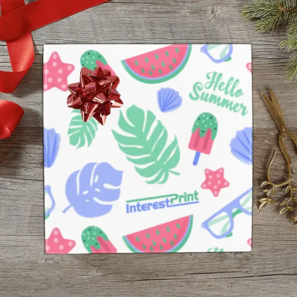 Custom Gift Wrapping Paper 58"x 22.5" (4 Rolls)