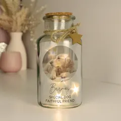 Personalised Photo Upload LED Glass Jar, Custom Text Engraved Memory Light Gift thumbnail 6