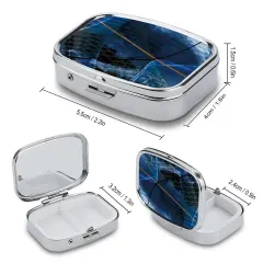 Custom Photo Pill Box, Metal Pill Case with Two Compartments, Made to Order thumbnail 6