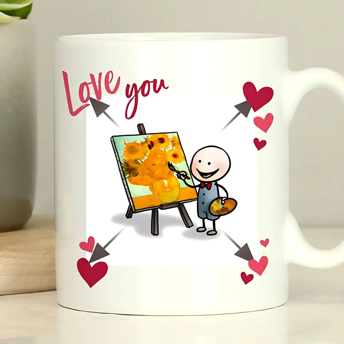 Personalised Love You Photo Upload Mug, Romantic Gift for Him and Her — photo 2