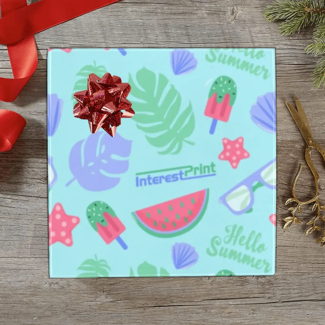 Custom Gift Wrapping Paper 58"x 22.5" (2 Rolls)