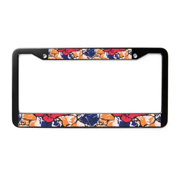 License Plate Frame Black/Sliver 16 cm x 31 cm