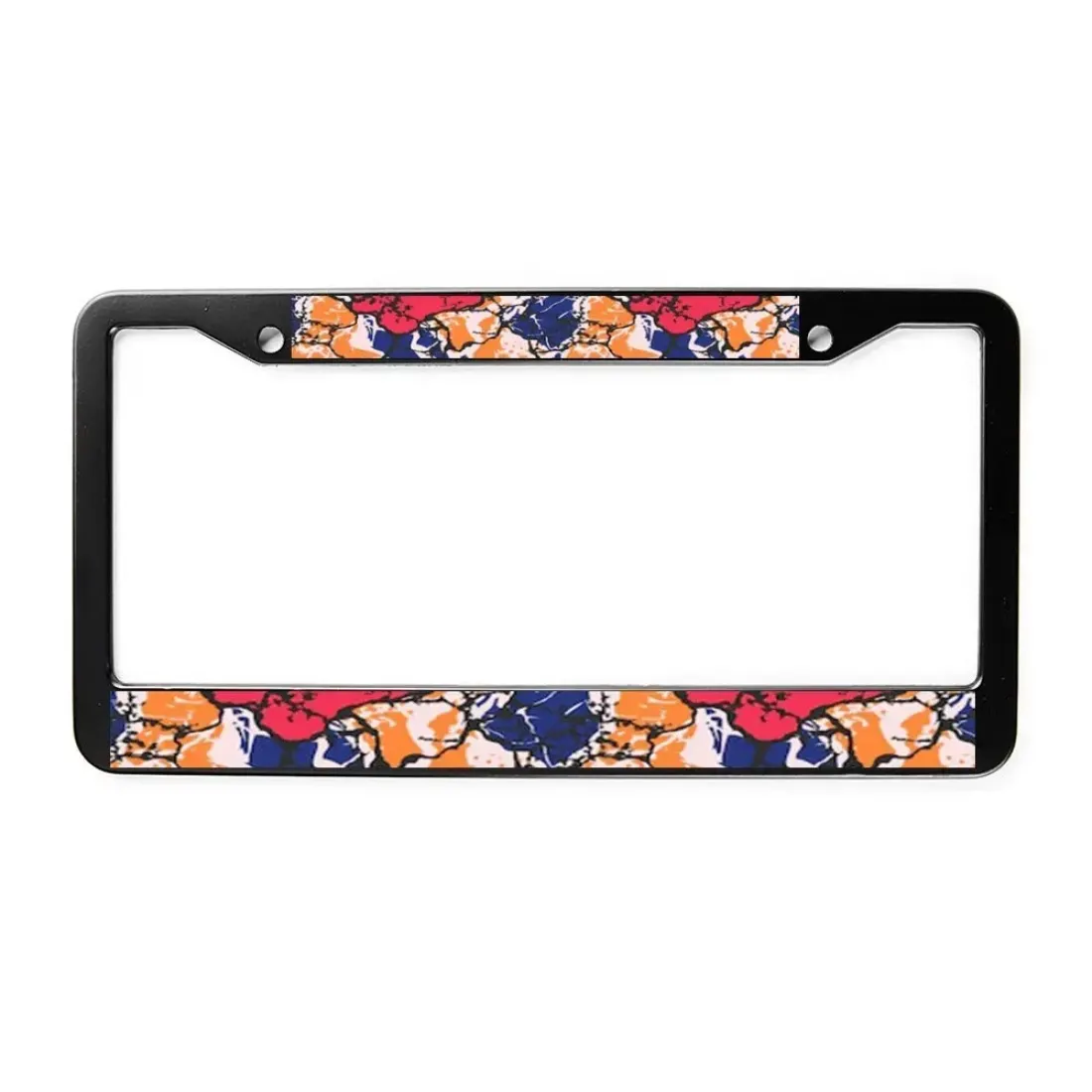 License Plate Frame Black/Sliver 16 cm x 31 cm