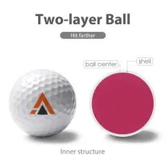 Custom Printed Golf Ball with Your Logo or Photo, Two Side Print Golfer Gift thumbnail 3