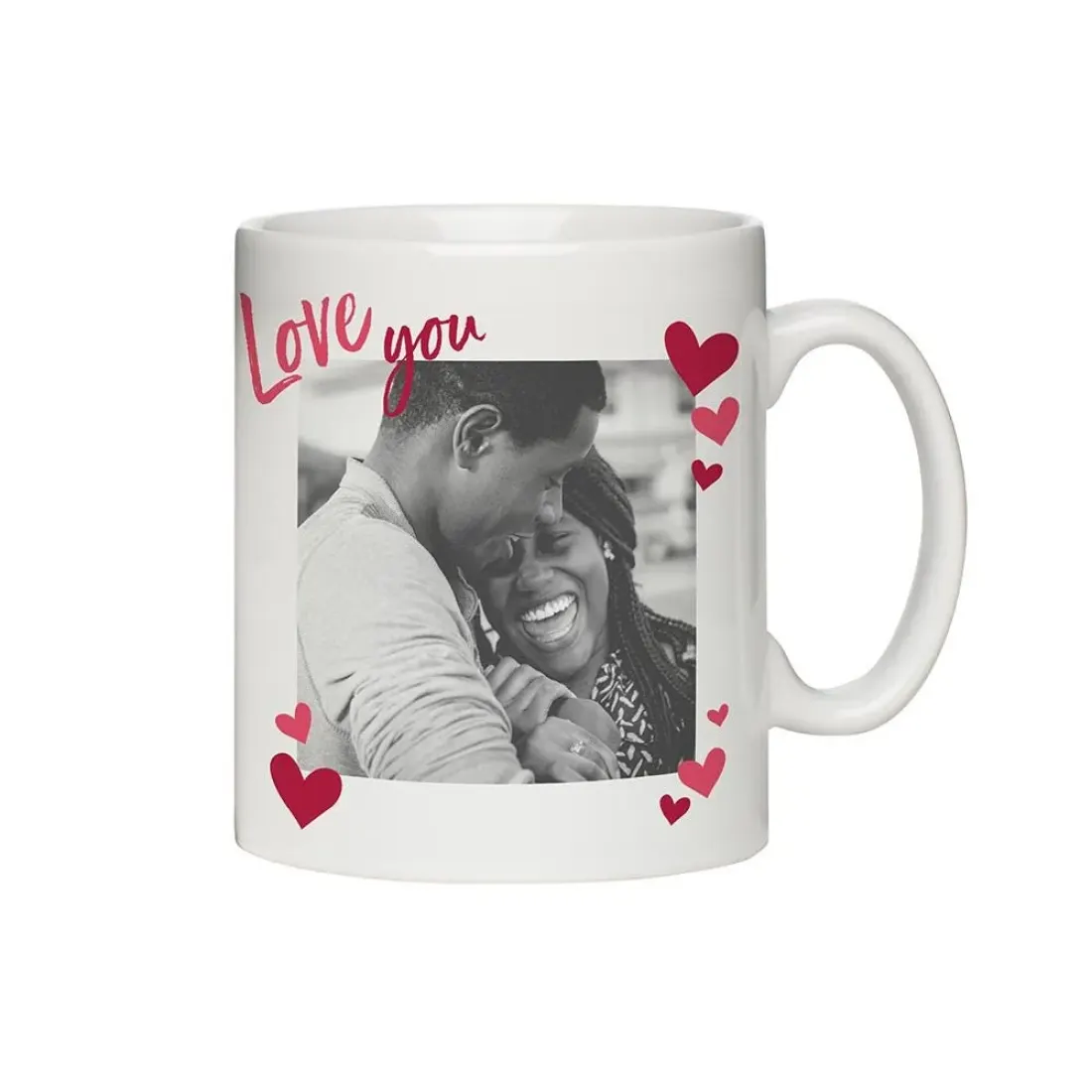 Personalised Love You Photo Upload Mug, Romantic Gift for Him and Her — photo 4