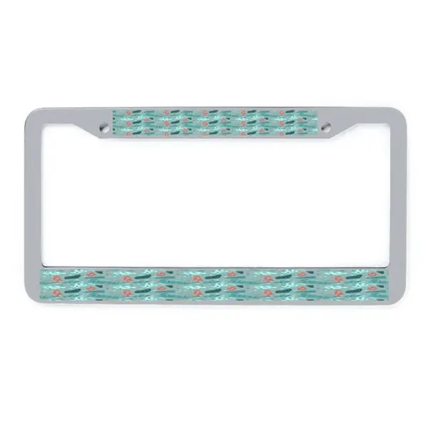 Sliver License Plate Frame