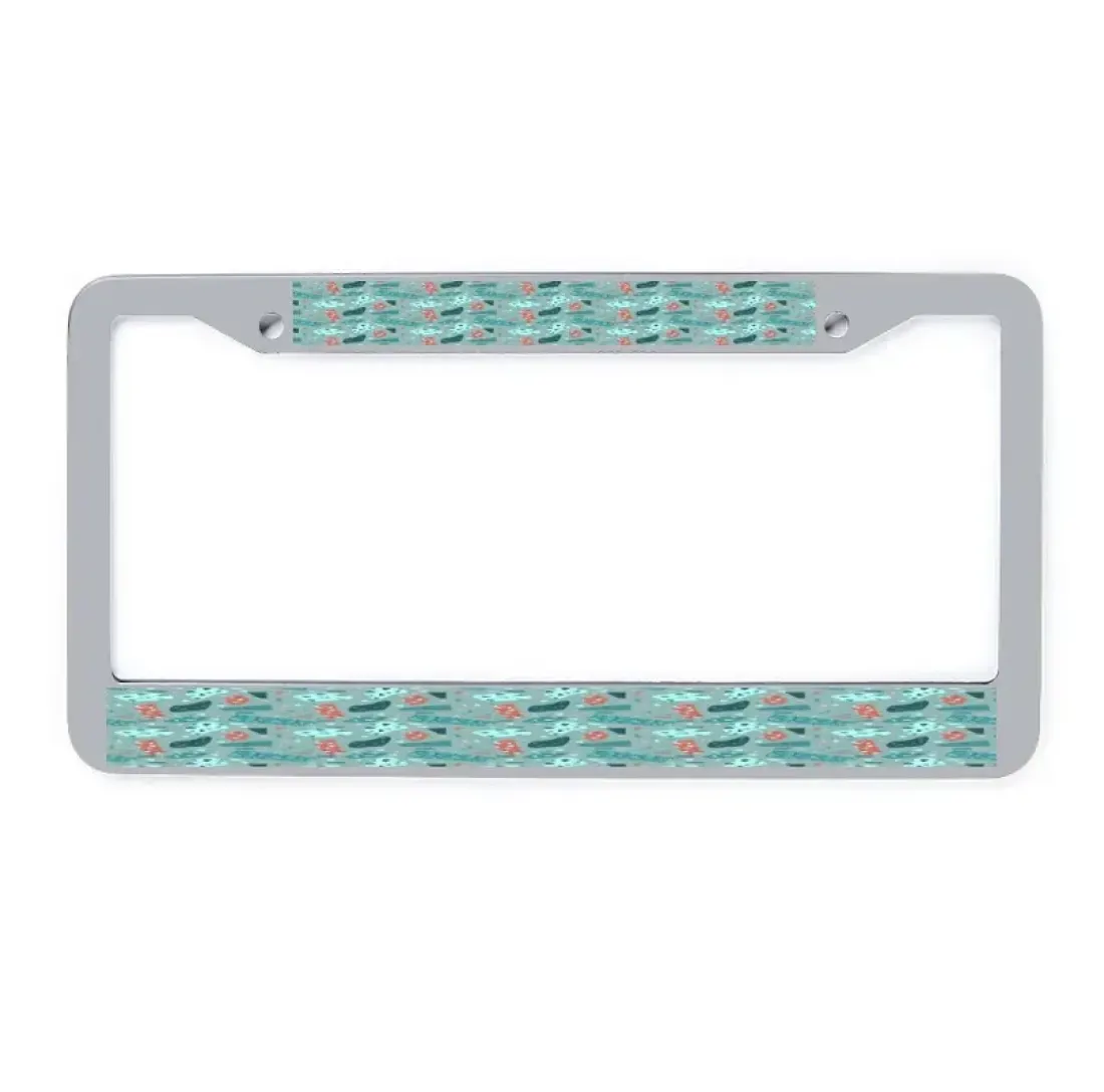 Sliver License Plate Frame