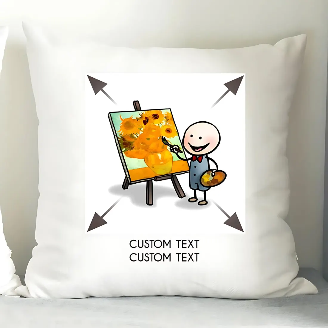 Personalised Photo Upload Cushion, Custom Text Engraved Gift, Family Keepsake — photo 2