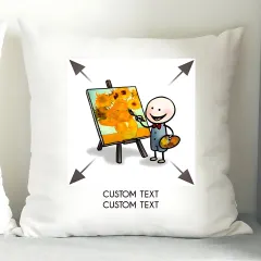 Personalised Photo Upload Cushion, Custom Text Engraved Gift, Family Keepsake thumbnail 2