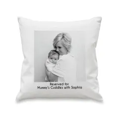 Personalised Photo Upload Cushion, Custom Text Engraved Gift, Family Keepsake thumbnail 6