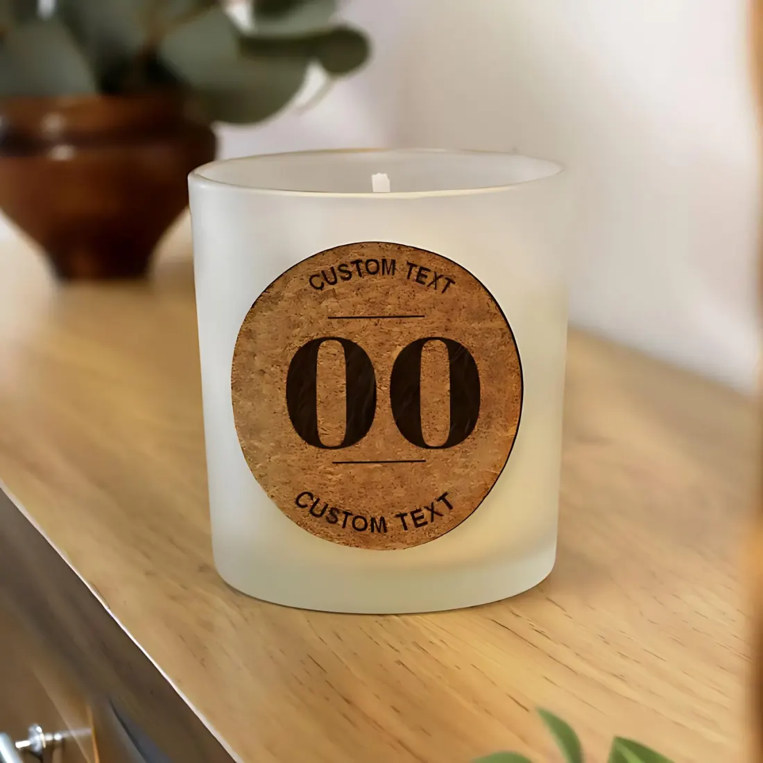 Personalised Birthday Candle Jar, Custom Cork Label Milestone Age Gift — photo 2