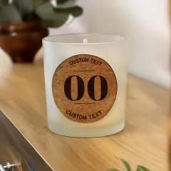 Personalised Birthday Candle Jar, Custom Cork Label Milestone Age Gift thumbnail 2
