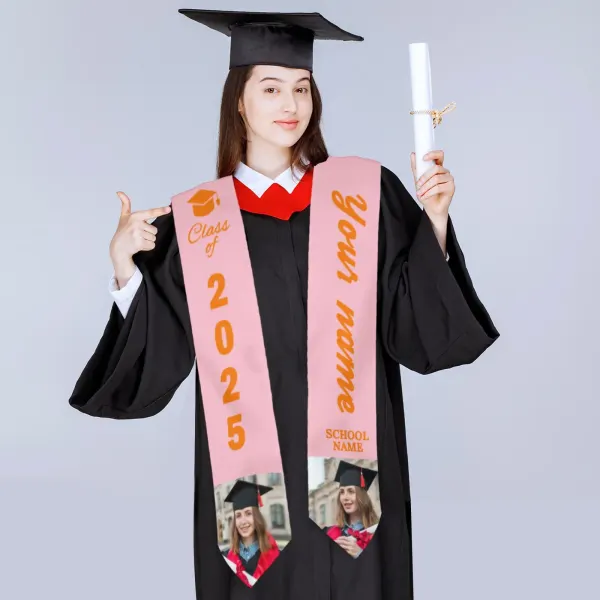 Custom Graduation Stoles 6.45" × 70.8"