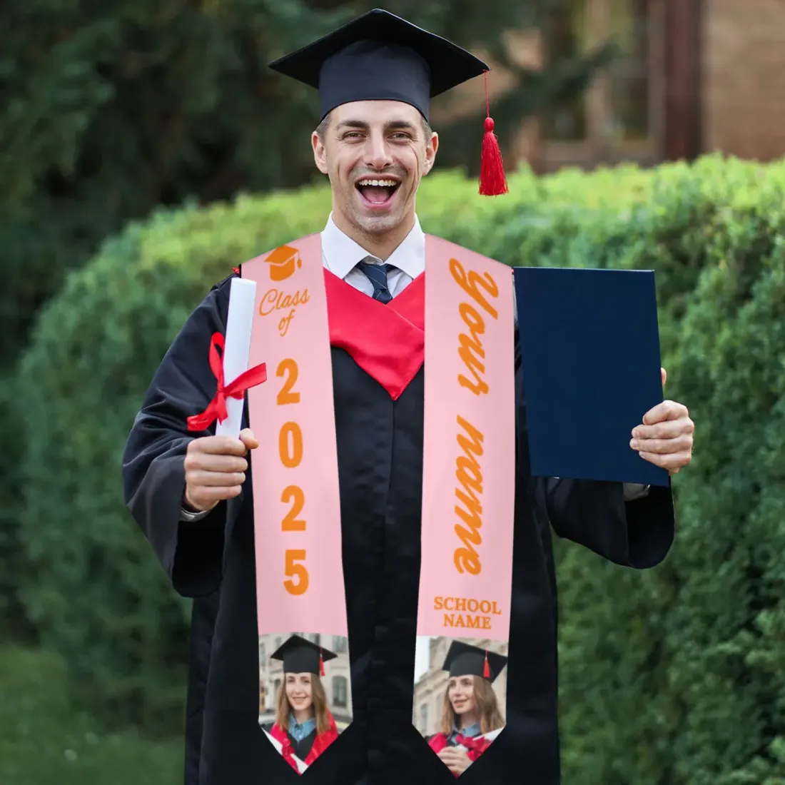 Custom Graduation Stoles 6.45" × 70.8" — photo 2