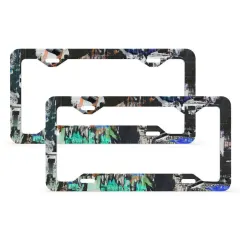 License Plate Frame - 4 Round Holes (Set of 2) thumbnail 3