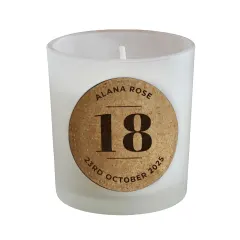 Personalised Birthday Candle Jar, Custom Cork Label Milestone Age Gift thumbnail 5