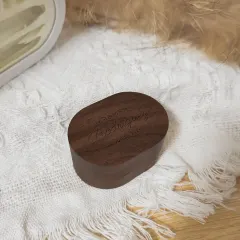 Custom Oval Wooden Ring Box thumbnail 4