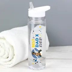 Personalised Photo Upload Water Bottle, Custom Text and Photo Upload Water Bottle Gift with Straw Lid thumbnail 4