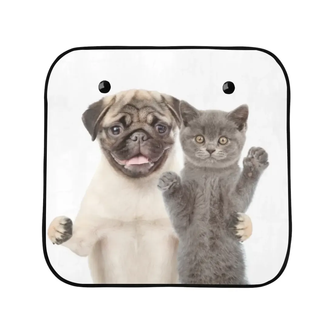 Car Sun Shade(28" x 28")(Small)(Two Pieces) — photo 3