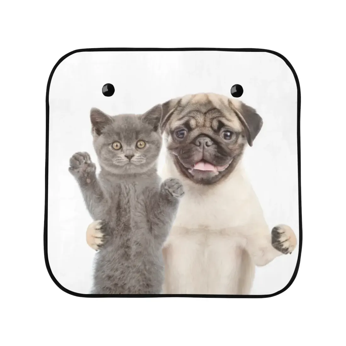 Car Sun Shade(28" x 28")(Small)(Two Pieces) — photo 4
