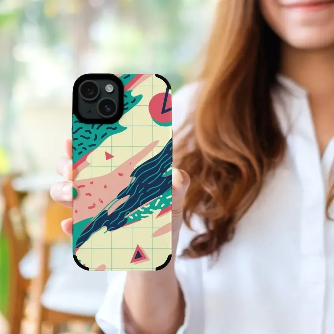 Custom iPhone 15 Plus Fiber Leather Case — photo 2