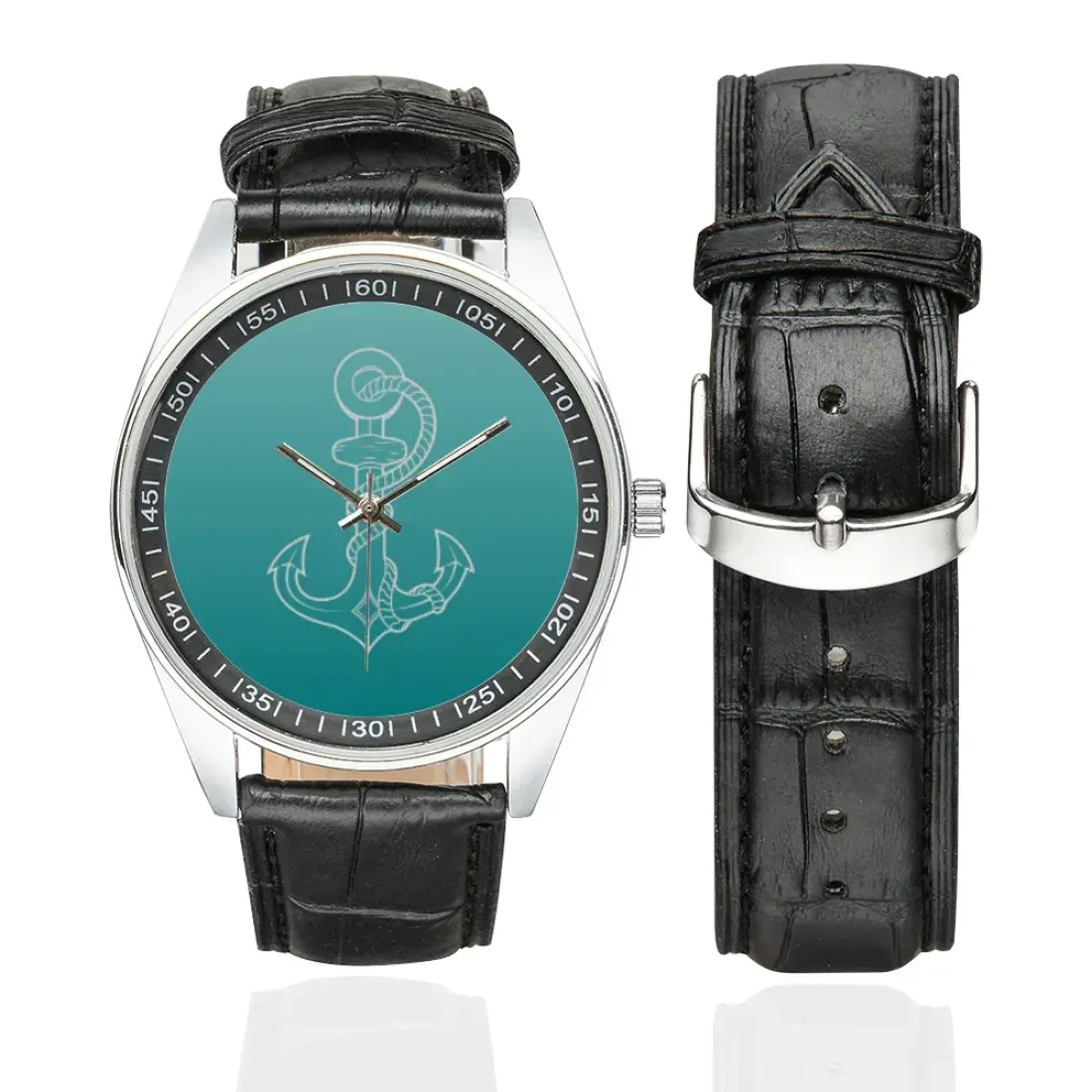 Men's Casual Leather Strap Watch (Model 211)