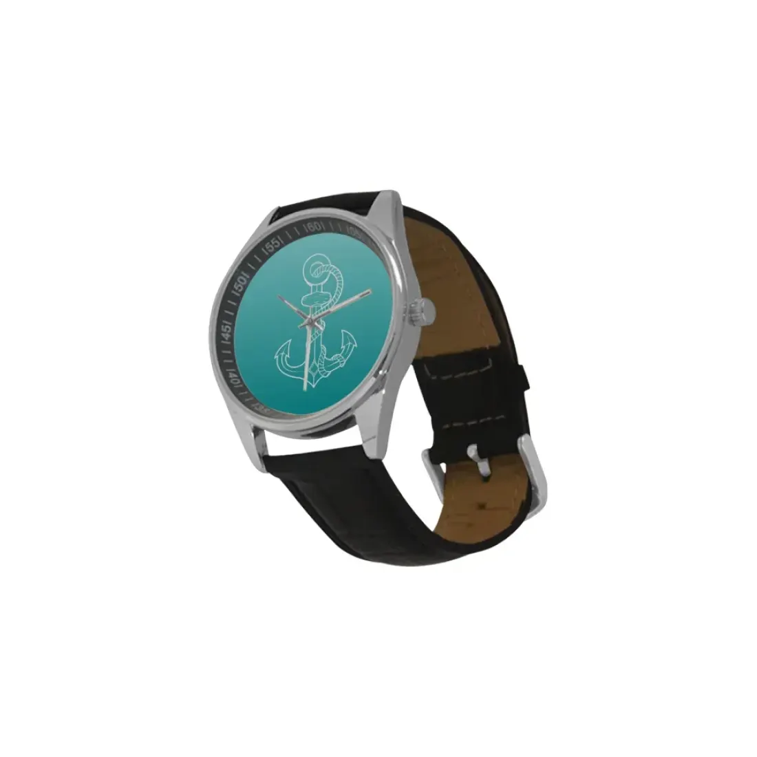 Men's Casual Leather Strap Watch (Model 211) — photo 3