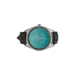 Men's Casual Leather Strap Watch (Model 211) thumbnail 5