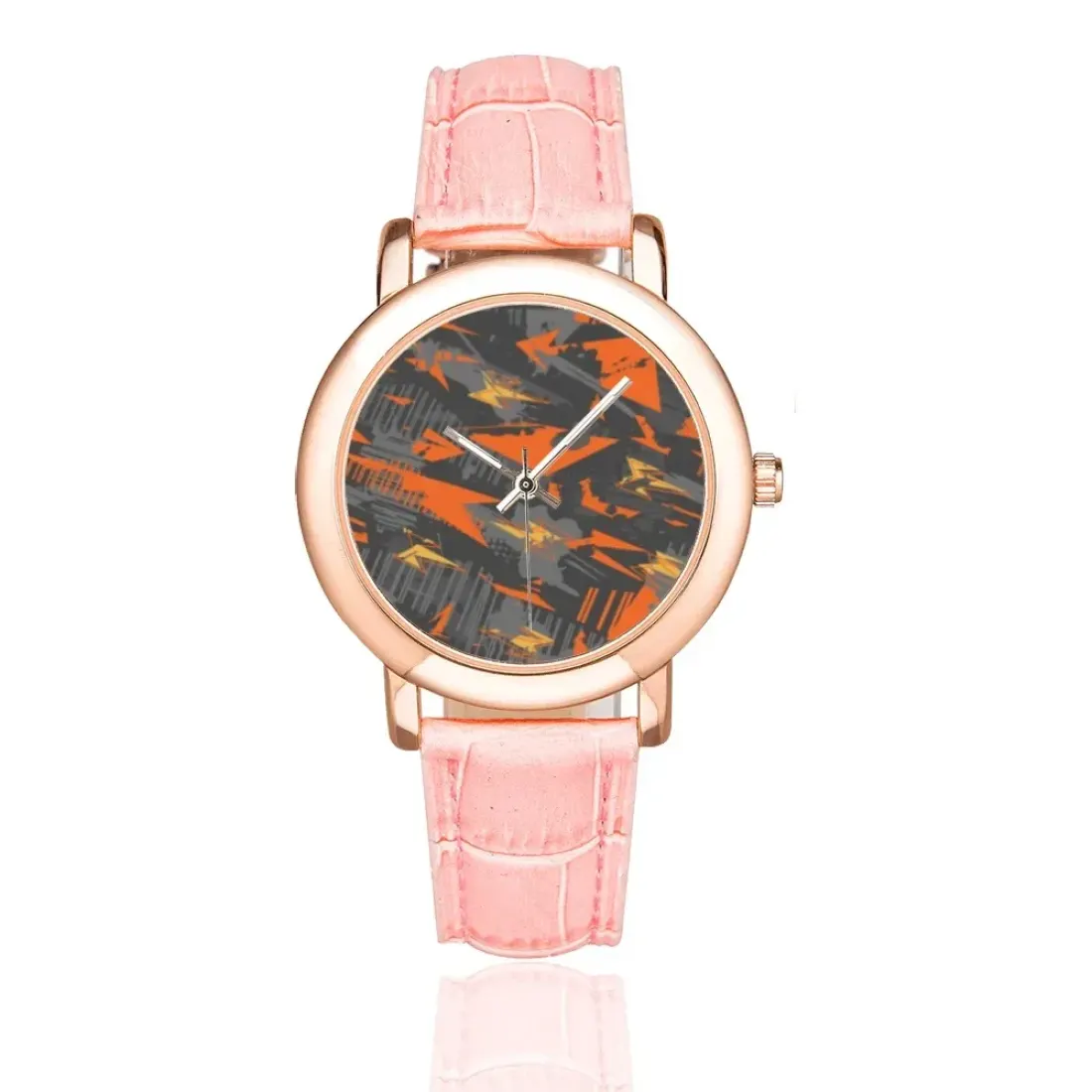 Women's Rose Gold-plated Leather Strap Watch (Model 201) — photo 2