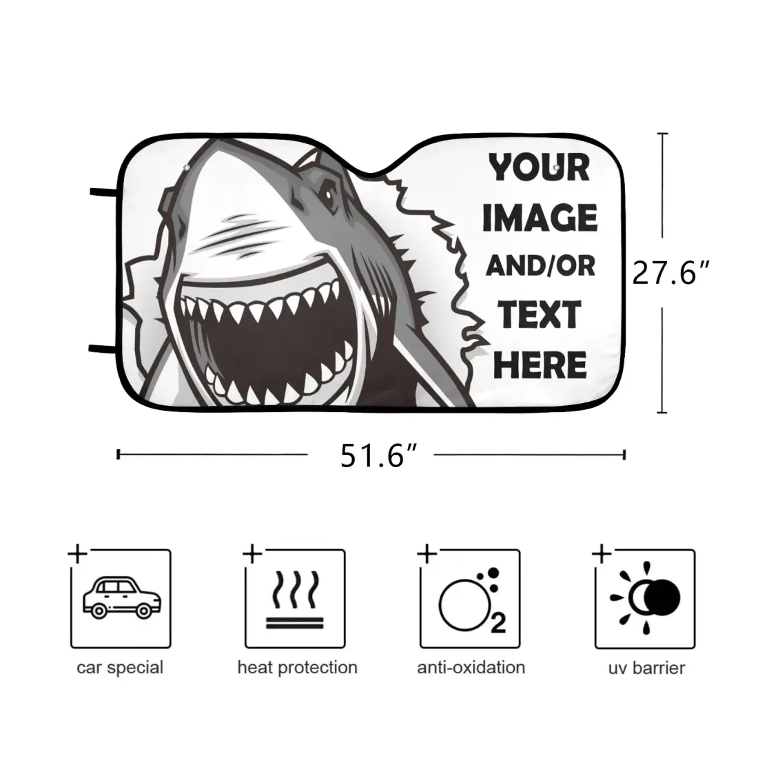 Auto Car Sun Shade 51.6" x 27.6" — photo 3