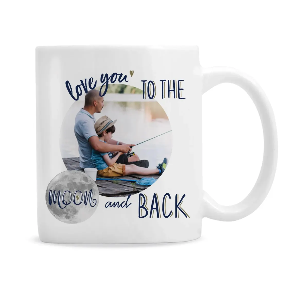 Personalised Photo Mug, To The Moon and Back Engraved Custom Gift — photo 6