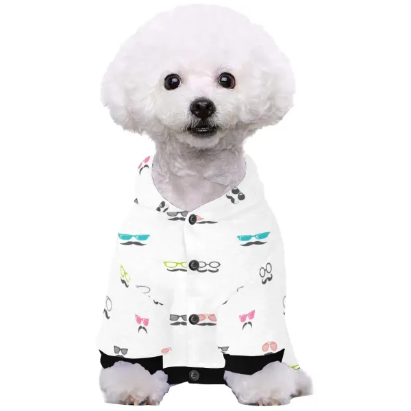 All Over Print Pet Dog Fuzzy Hoodie