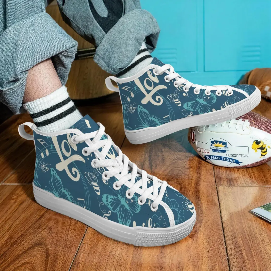 Men's New Vancouver High Top Canvas Shoes