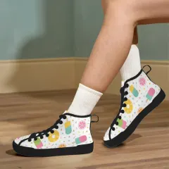 Women's New Vancouver High Top Canvas Shoes thumbnail 4