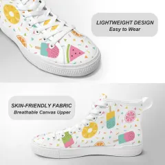 Women's New Vancouver High Top Canvas Shoes thumbnail 6
