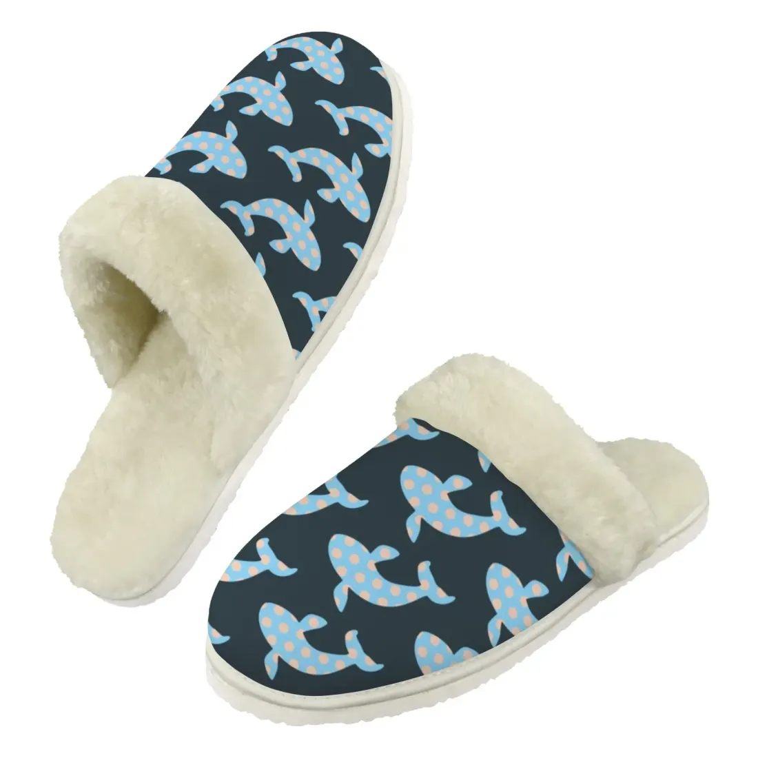 Men's Faux Fur Trim Indoor Slippers — photo 3